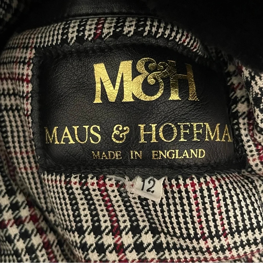 Vintage Maus & Hoffman Black Leather and Fur Jacket - Picture 4 of 4